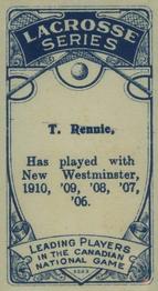 1910 Imperial Tobacco Lacrosse Leading Players (C59) #64 Tom Rennie Back